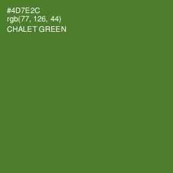 #4D7E2C - Chalet Green Color Image